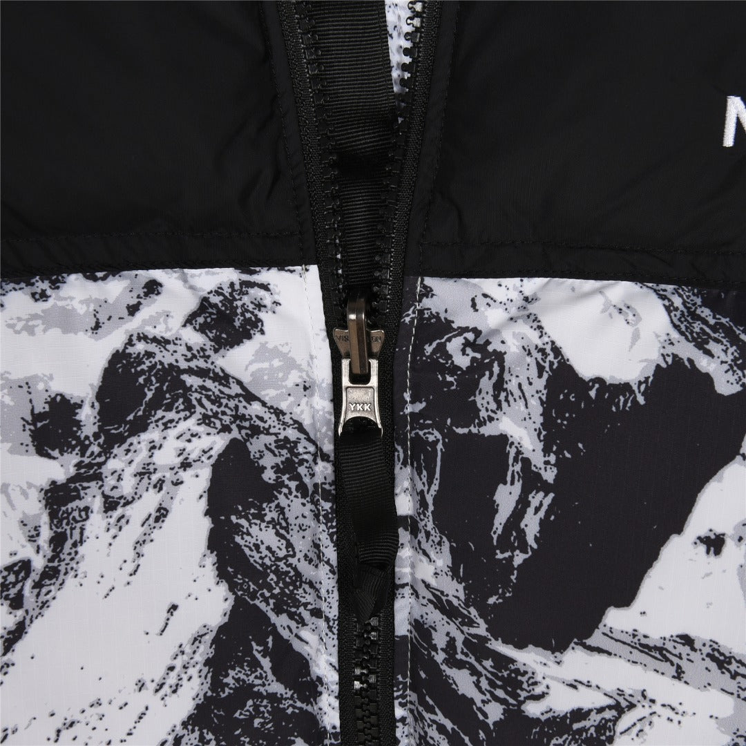 The North Face 1996 Retro Nuptse Series Men Down Jacket "Snow Mountain Print"