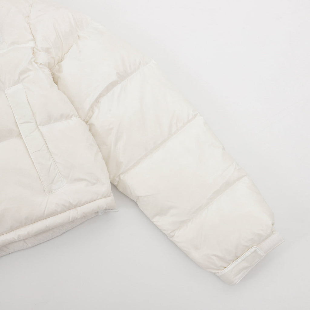 The North Face Women Crop Puffer Down Jacket "Off White"